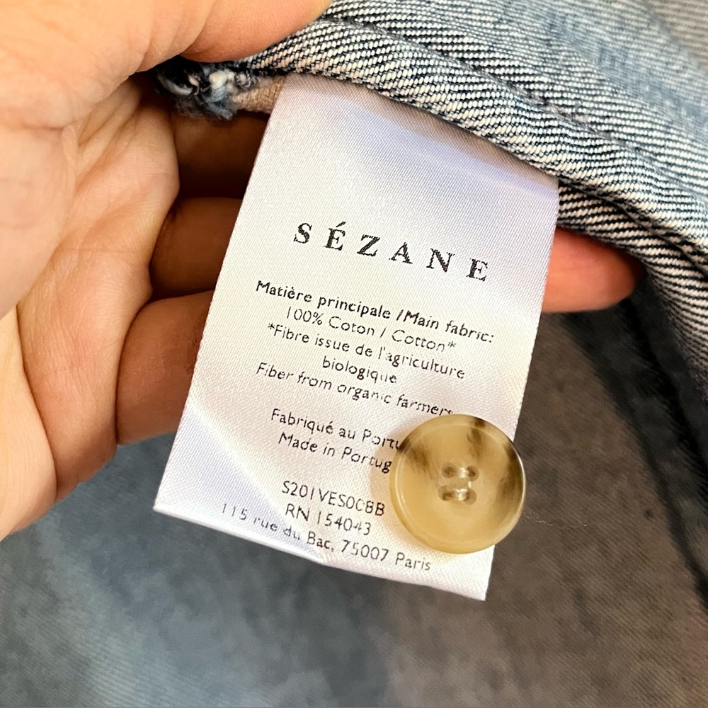 Sezane Blue Denim Jacket - Picture 5 of 6